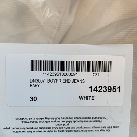Raey White Dad Jeans NWT - Picture 5 of 5